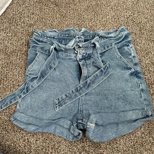Wild Fable Blue Jean Shorts High-Waisted Cuffed
